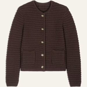 ba&sh Gaspard cardigan chocolate brown